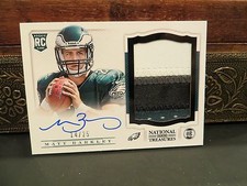 National Treasures Autograph Rookie Jersey Eagles Matt Barkley 14/25  2013