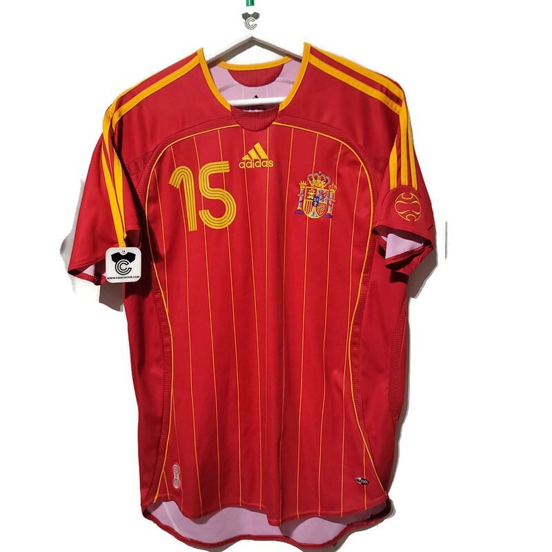Adidas Spain Home soccer jersey 2005/06 Sergio Ramos #15 size S