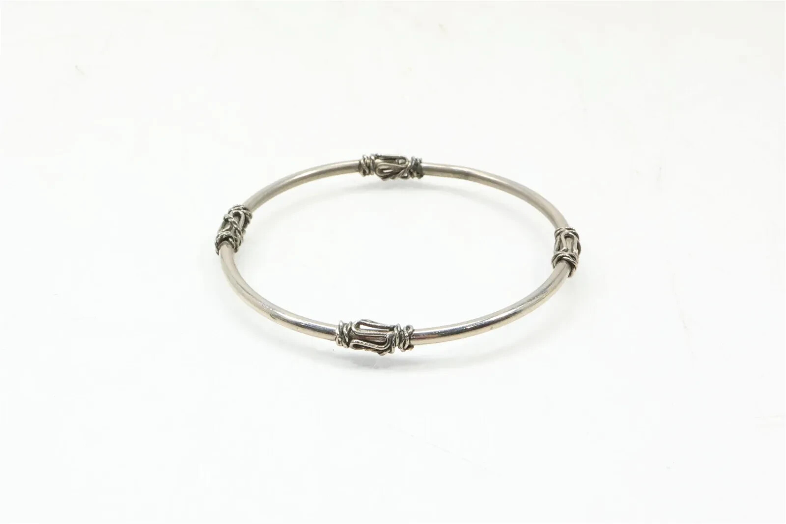 2 Vintage Solid Sterling Silver Bangle Bracelets.… - image 6