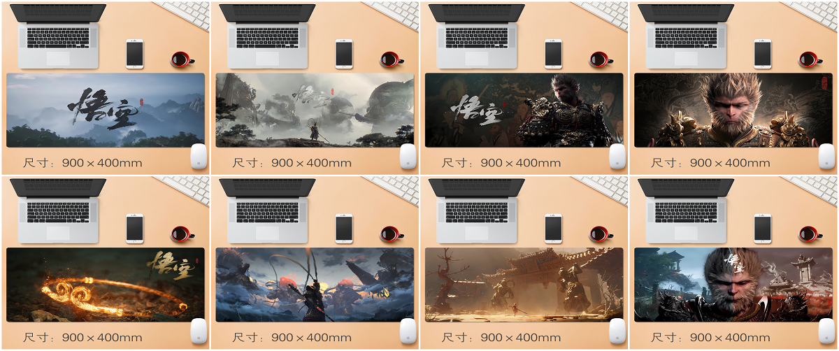 Black Myth: Wukong Mouse Pad Cosplay Desktop Antiskid Game Gift Rim Computer Mat