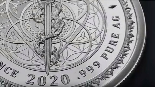 SILVER SHIELD 1 OZ PROOF | 2021 | SWORD OF TRUTH - APOCALOPTYMIST SERIES #1 - Picture 4 of 10