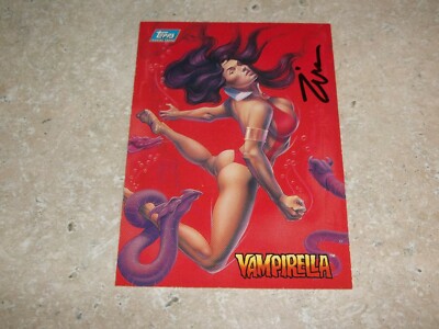 ZINA SAUNDERS autographed VAMPIRELLA trading card #C1 1994