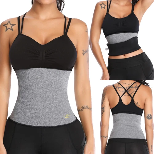 Abnehmen Schweiß Taille Trainer Gürtel Frauen Body Shaper Abnehmen Trainingsgürtel - Bild 20 von 22