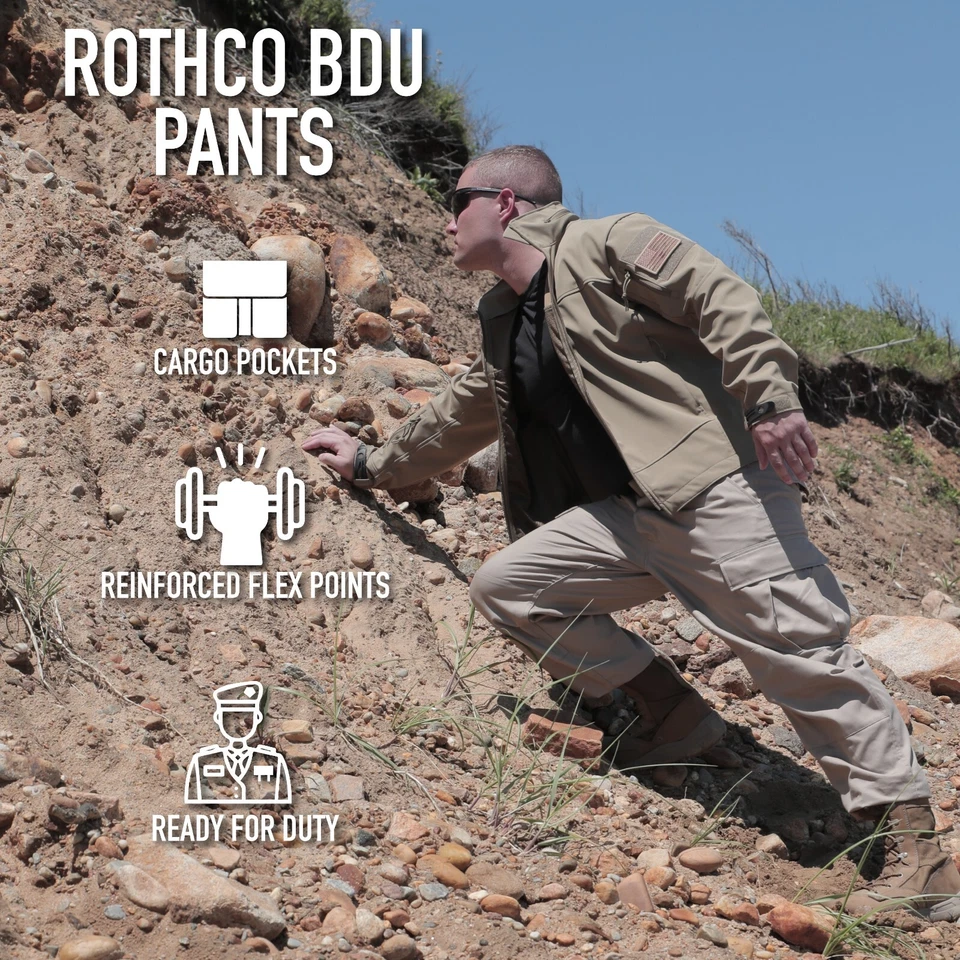 Pantalones tácticos BDU camuflaje uniforme de carga 6 bolsillos camuflaje militar ejército fatigas Foto 4 de 4