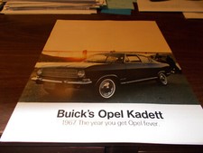 1967 Opel Kadette 20-page Sales Catalog