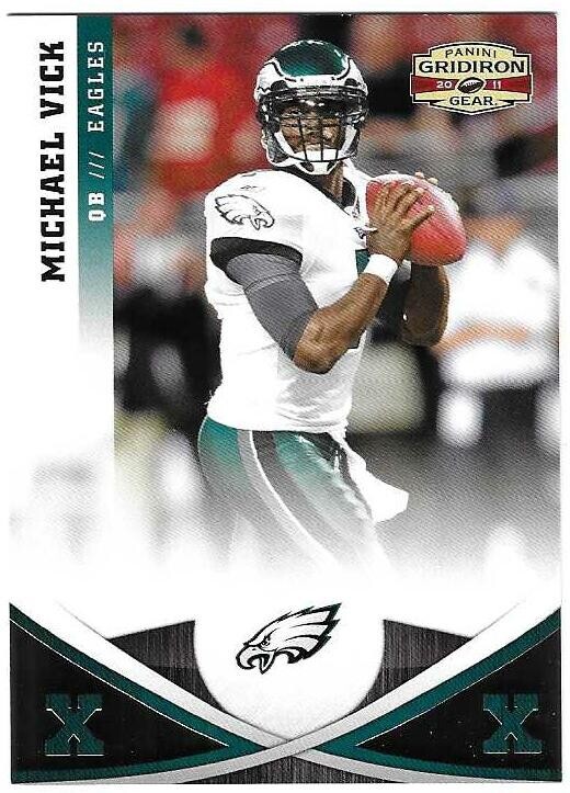 Michael Vick 2011 PANINI GRIDIRON GEAR NFL PARALLEL CARD #76 Eagles SP/250 made