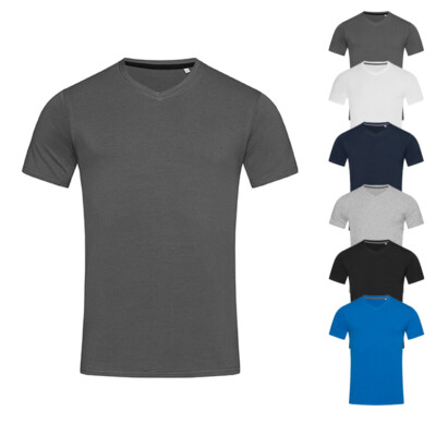 Stedman Herren T-Shirt CLIVE V-NECK V-Ausschnitt Kurzarm S M L XL XXL ST9610
