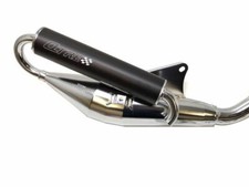 Tecnigas Auspuff Sportauspuff Q TRE Chrom für Minarelli liegend CE
