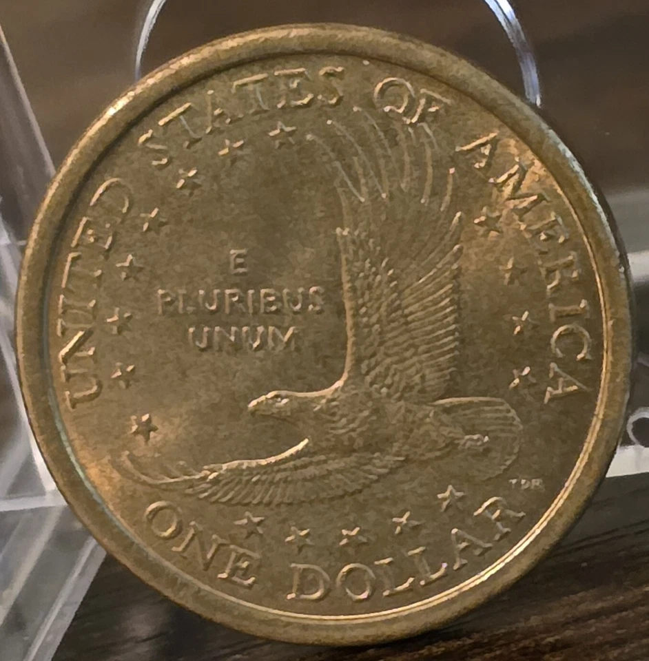 2000 P SAC$1 Sacagawea One Dollar Coin Us Liberty Gold Color Philadelphia - Image 2 of 4