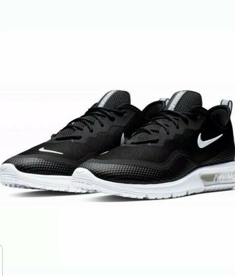 nike air max sequent black and white