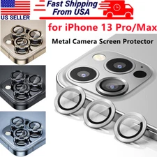 For Apple iPhone 12 13 Pro/Max 3 PC Ring Tempered Glass Camera Lens Protector