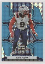 2022 Panini Mosaic Fluorescent Blue Mosaic Prizm 2/15 Matt Judon #137 16vm