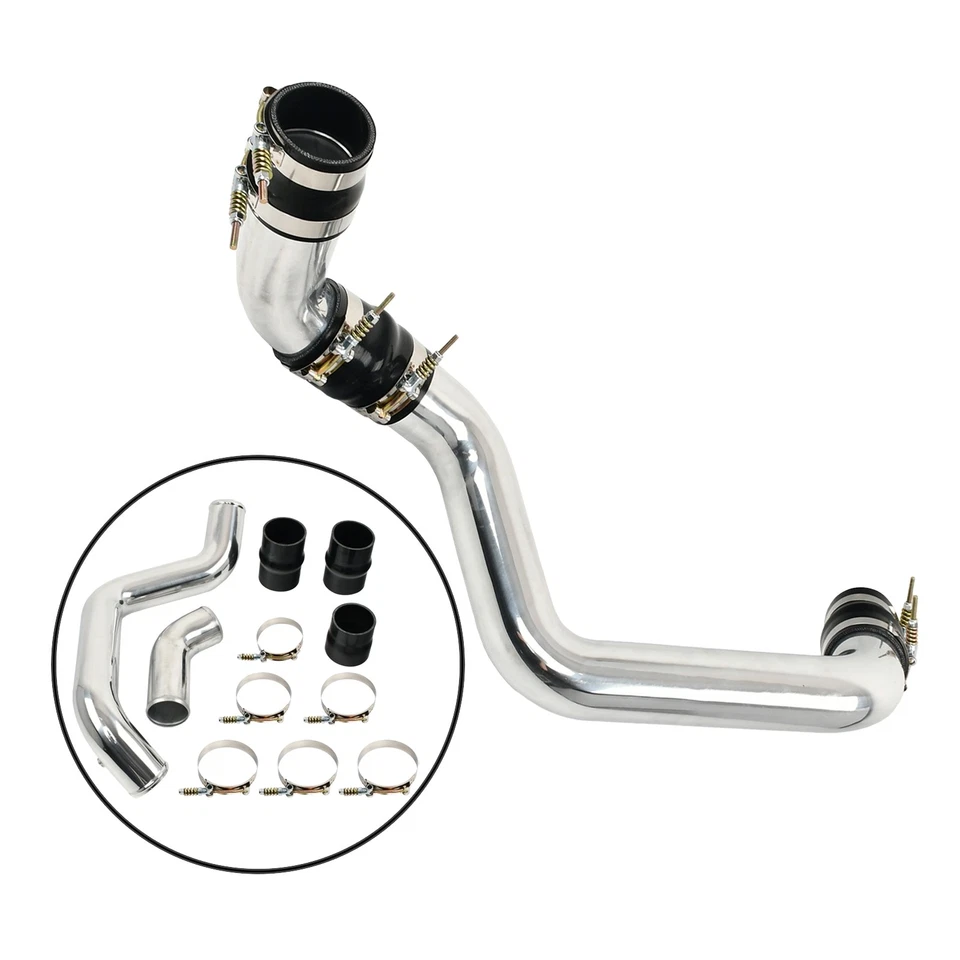 3-дюймовые трубчатые сапоги интеркулера горячей + холодной стороны для Chevy GMC 6,6 л Duramax L5P 2017-19 годов выпуска - Изображение 2 из 4