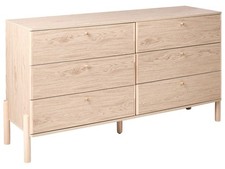 6 Drawer Chest COLLINS Light Brown