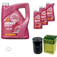 Mann Inspektionspaket 8L Mannol Energy Ultra JP 5W-20 FüR Porsche 944