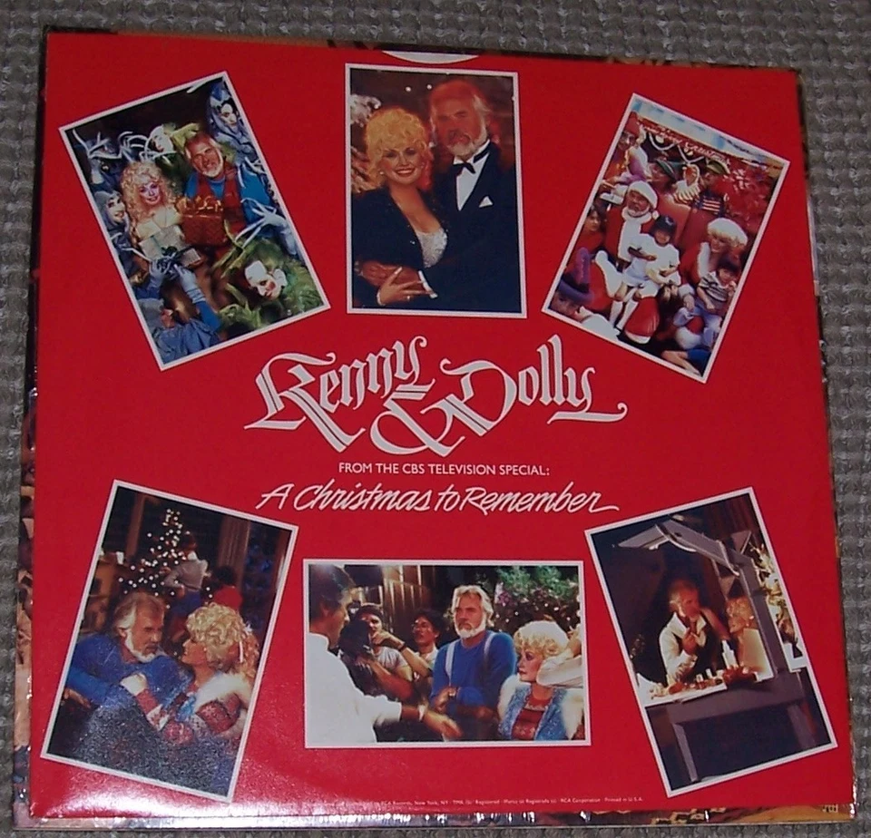 KENNY & DOLLY! "ONCE UPON A CHRISTMAS" VINYL ALBUM! 1984 (ASL15037) - Image 3 of 4