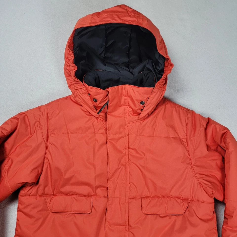 Burton The White Collection Ski Jacket Youth Size Large 14/16 Orange Hooded - Image 2 of 4