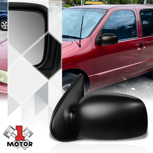 [Left] Driver Side Manual Door Mirror Glass OE Style for 99-02 Villager/Quest