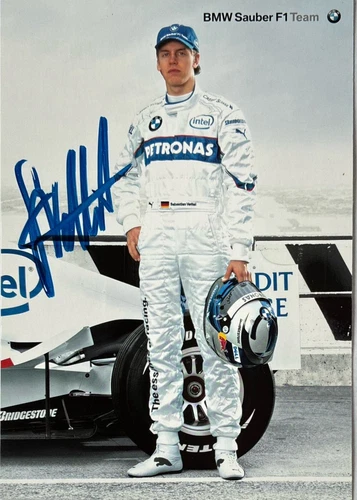 ***  SEBASTIAN VETTEL -  BMW/SAUBER  -  SIGNED  -  F1  ***  6x4 card