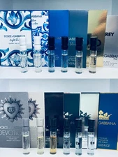 Dolce & Gabbana Cologne Collection For Men Sample Spray Vials 12pc Set
