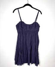 NWT! Free People Navy Babydoll Mini Dress Size Medium