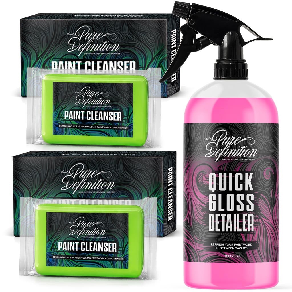 Fine Grade Clay Bar Kit Quick Detailer Car Detailing Claybar Set Pure Definition