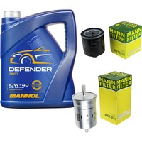 Mann Inspektionspaket 5L Mannol Defender 10W-40 FüR VW Golf IV 1.4 16V 1.6 New