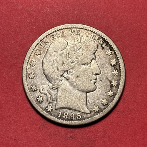 (1) Beautiful Antique 1895-O Barber Half Dollar CHOICE F-FINE BETTER DATE