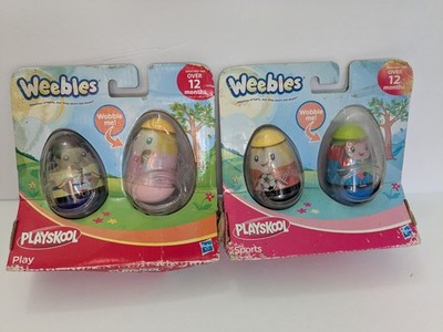 Hasbro Playskool Weebles NOS (READ BELOW ABOUT PACKAGING ) 2 sets- PLAY & SPORTS