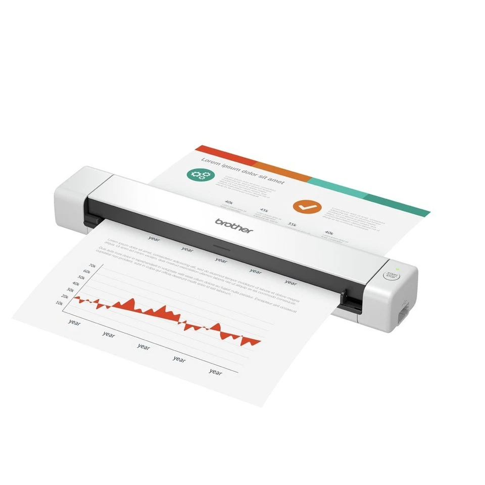 Boardwalk DS640 600 DPI Optical Res 1-Sheet ADF Comp Mobile Document Scanner New - Image 2 of 4