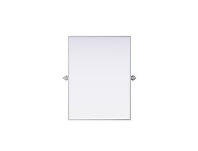 Elegant Lighting MR6H2432 Amoura 24''W x 32''H Rectangular Flat - Silver