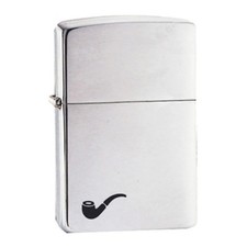 Zippo Feuerzeug Pfeife Brushed Chrome Windproof Flame Fuel Refillable Gas Lighter