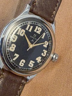 ULTRA RARE VINTAGE MEN'S watch OMEGA UMBO CAL 280 MILITARY ACIER STAYBRITE