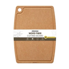 Kikcoin Wood Cutting Board, Cutting Boards for Kitchen Dishwasher S... Fast Ship