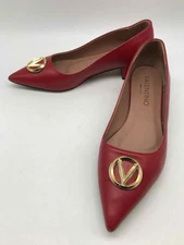 Valentino By Mario Valentino Red Size 8 Slip On Block Heels