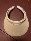 Headband visor, tan/brown color, inner white sweatband NEW, clean condition — photo 1