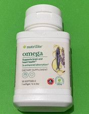 Nutrilite Omega Supports Brain  Heart Health -30 Softgels EXP: 09/2026