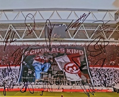 SIGNIERTES GROSSES FORTUNA DÜSSELDORF FOTO / BILD , TEAM 25 / 26 , CHOREOGRAPHIE