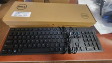 Used Wired USB Keyboard KB216d, KB216p Black Quiet Keys