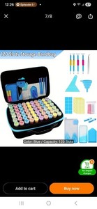 Storage Box For Diamond Painting 120 Slot purple