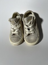 Converse Chuck Taylor All Star Gold Shimmer Suede Toddler Girls Size 8