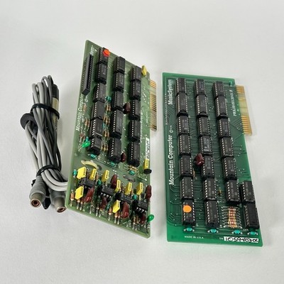 Vintage Mountain Computer MusicSystem Cards 1 & 2 w/ Pen Apple II 