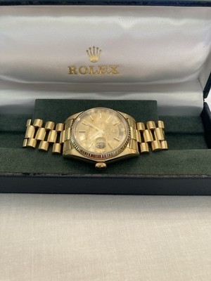 18K Yellow Gold Rolex Men's Presdential Watch-sapphire Crystal, Model # 18038