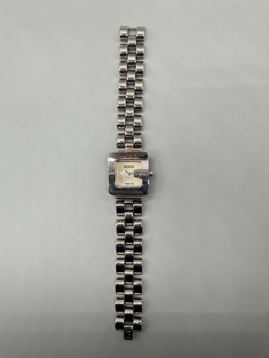 GUCCI 3600L Ladies Quartz Watch Silver Stainless Steel No Box Pre