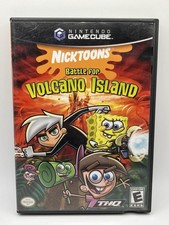 Nicktoons Battle for Volcano Island (GameCube) Case + Manual Only - No Disc