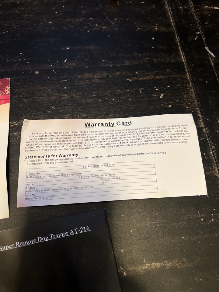 Two (2) Aetertek AT-216 Dog Shock Training Collar & Remote Waterproof - Tested - Image 4 of 4