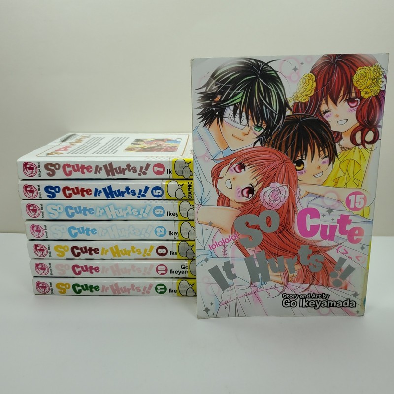 8x So Cute It Hurts!! ( Vol 5, 7-12, 15) English Manga Graphic Novels Set Lot
