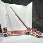 Tonka Hook & Ladder 111 Vintage Fire Truck Red Metal Plastic