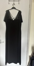 Evening dress size 24 Black Designer Chrystiano