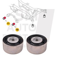 Differentialhalter Set Hinten FüR Nissan X-TRAIL I (T30) 2001-2013